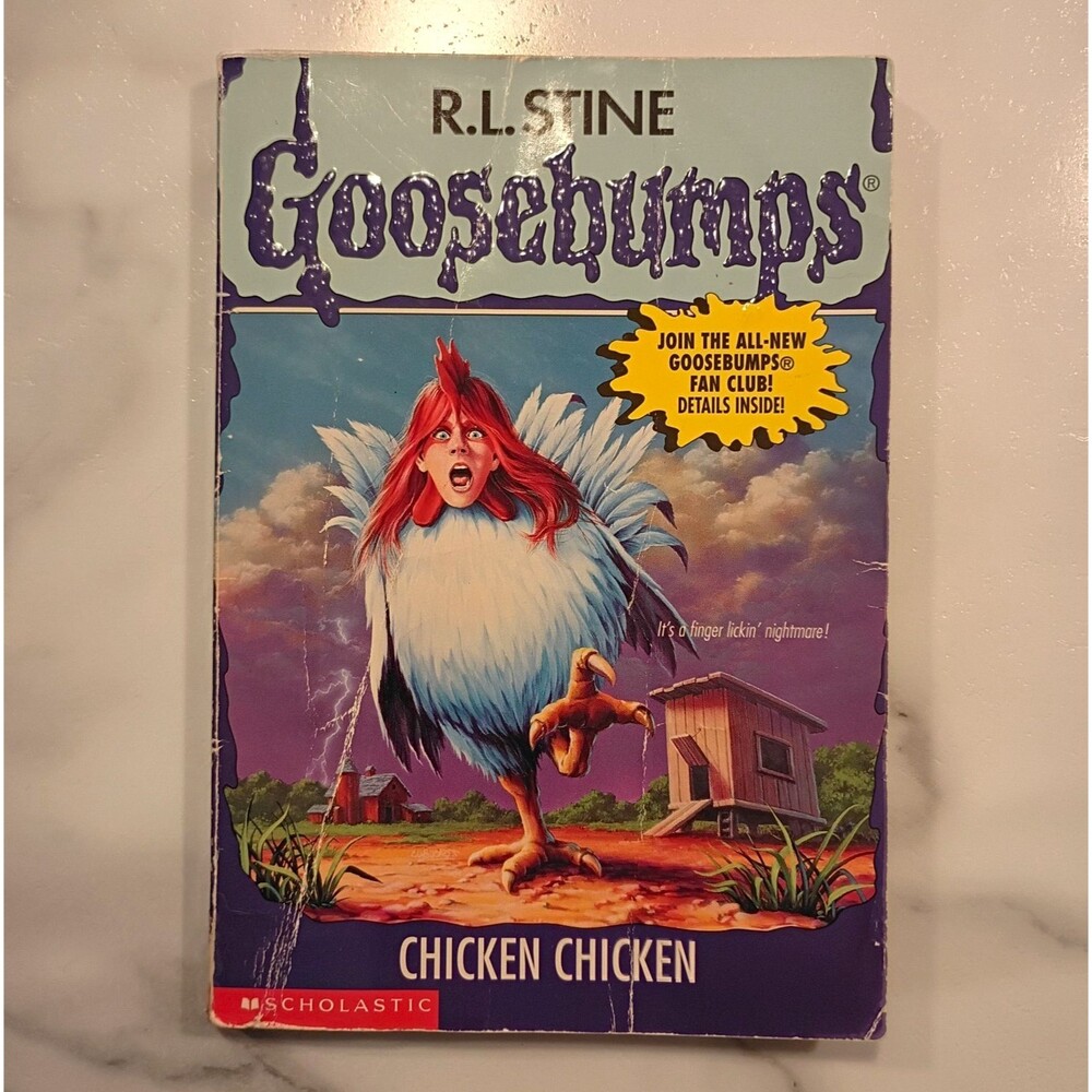R.L. Stine Goosebumps Chicken Chicken Paperback Scholastic 1997 1st Print
